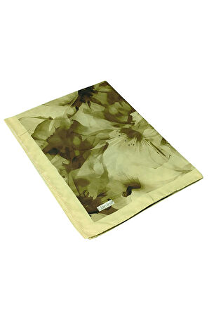 Ecenur Çiçek Desenli Soft Pamuk Şal 75x190 cm – Dört Mevsim Kullanıma Uygun