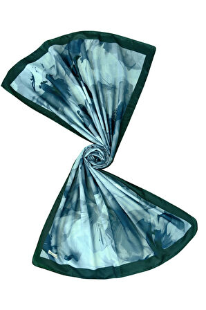 Ecenur Çiçek Desenli Soft Pamuk Şal 75x190 cm – Dört Mevsim Kullanıma Uygun