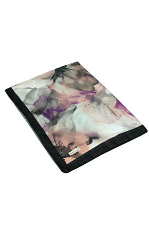 Ecenur Çiçek Desenli Soft Pamuk Şal 75x190 cm – Dört Mevsim Kullanıma Uygun