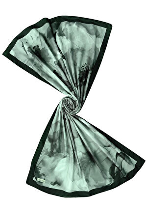 Ecenur Çiçek Desenli Soft Pamuk Şal 75x190 cm – Dört Mevsim Kullanıma Uygun