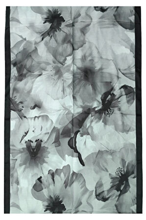Ecenur Çiçek Desenli Soft Pamuk Şal 75x190 cm – Dört Mevsim Kullanıma Uygun
