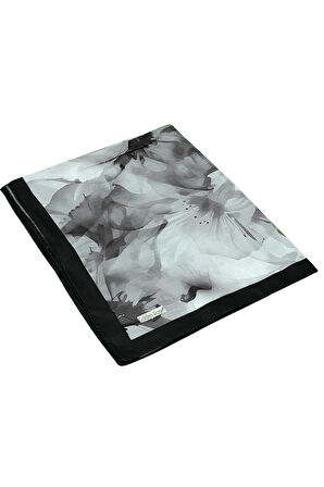 Ecenur Çiçek Desenli Soft Pamuk Şal 75x190 cm – Dört Mevsim Kullanıma Uygun