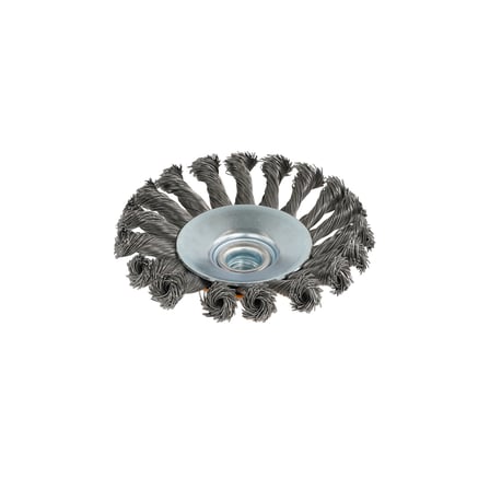 ROTOR 115mm M14 düğümlü konik tel fırça