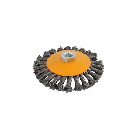 ROTOR 125mm M14 düğümlü konik tel fırça