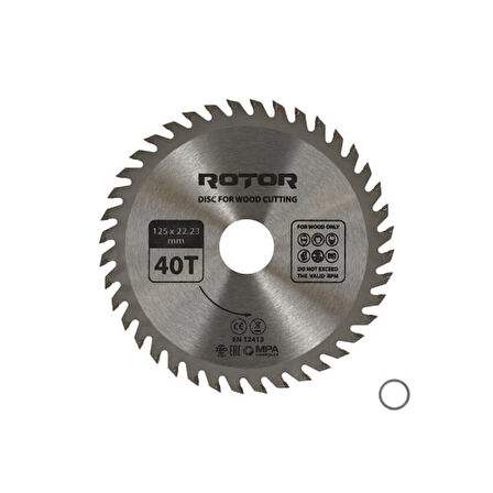 Ahşap kesme diski ROTOR 125*22,23 40T