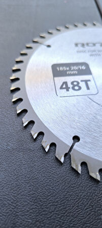 Ahşap kesme diski ROTOR 185*20/16 adaptörlü 48T