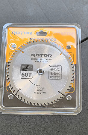 Ahşap kesme diski ROTOR 185*20/16 adaptörlü 60T