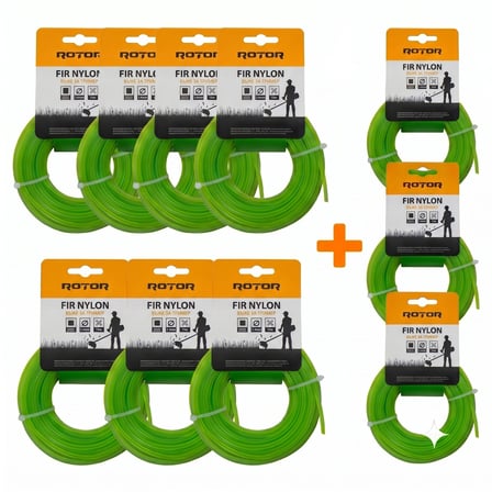 10'lu – SetKare Motorlu Tırpan Misinası 2,4 mm x 15 m