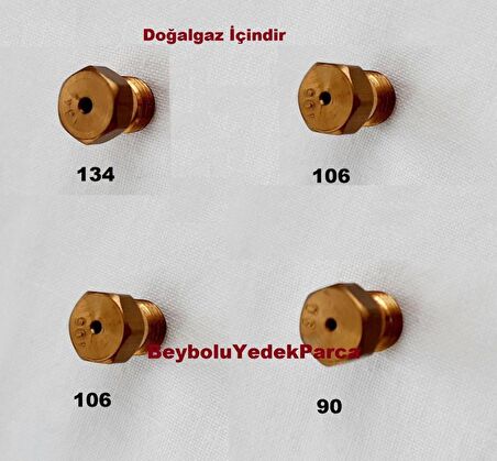 Regal Doğalgaz Ocak Doğalgaz Dönüşüm Enjektör Memeleri Takım , 7 Anahtar , 7 Lokma İle Sökülür