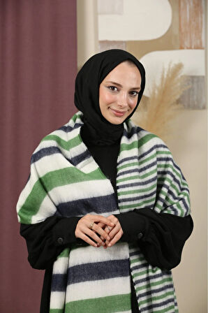 Çift Taraflı Kışlık Omuz Şalı