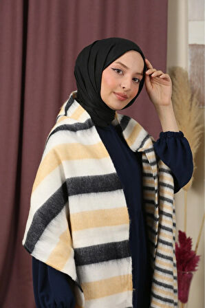 Çift Taraflı Kışlık Omuz Şalı