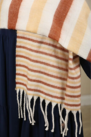 Çift Taraflı Kışlık Omuz Şalı