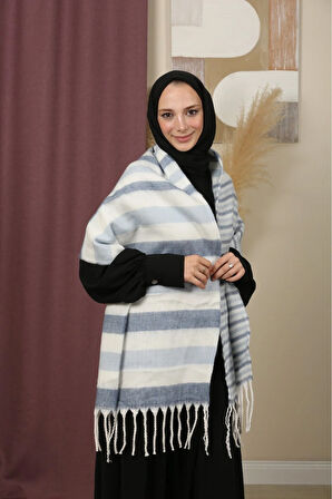 Çift Taraflı Kışlık Omuz Şalı