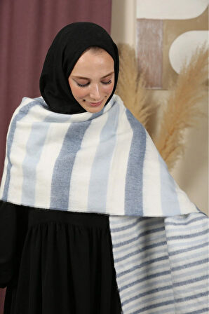 Çift Taraflı Kışlık Omuz Şalı