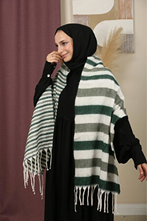 Çift Taraflı Kışlık Omuz Şalı