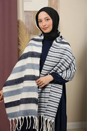 Çift Taraflı Kışlık Omuz Şalı
