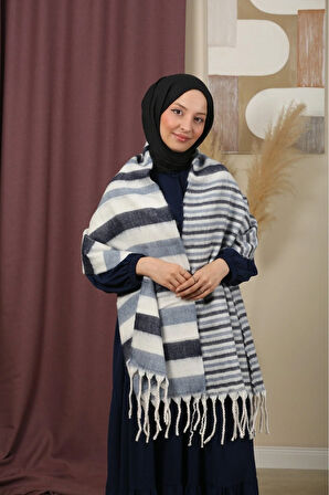 Çift Taraflı Kışlık Omuz Şalı