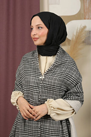 Çift Taraflı Ekose Kışlık Omuz Şalı