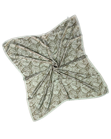 Valino Desenli Şifon Eşarp – 90x90 cm