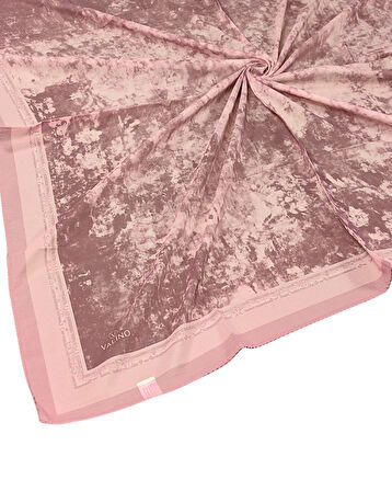 Valino Bulut Desenli Şifon Eşarp – 90x90 cm