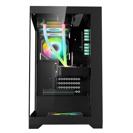 XASER MG210 4x RGB Fan USB 3.0 Powersız Siyah m-ATX Gaming Oyuncu Kasası
