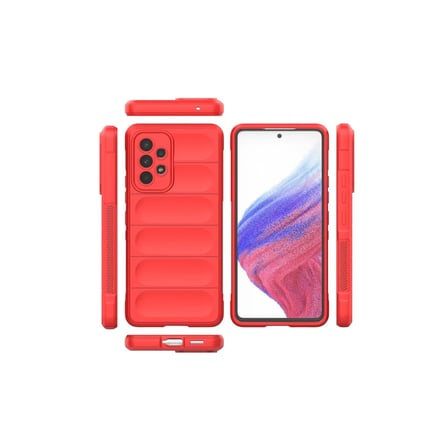 Samsung Galaxy A73 5G Kılıf Optimum Silikon - Kırmızı