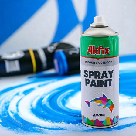 AKFİX PARLAK MAVİ SPREY BOYA 400 ML RAL:5017 ( 1 ADET)