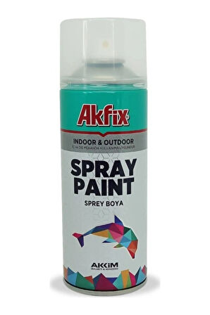 AKFİX PARLAK VERNİK SPREY BOYA 400 ML 1 ADET GÖNDERİLİR