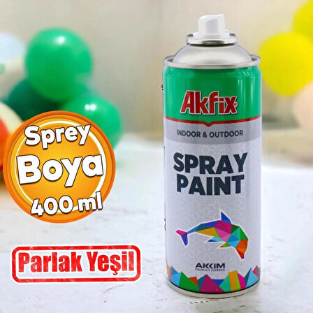 AKFİX PARLAK YEŞİL SPREY BOYA 400 ML RAL 6001 (1ADET)