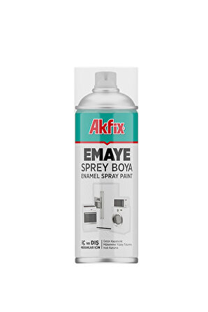 Akfix Enamel Emaye Sprey Boya 400 ml. Beyaz