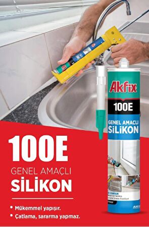 AKFIX 100E GENEL AMAÇLI SİLİKON-ŞEFFAF 280ML