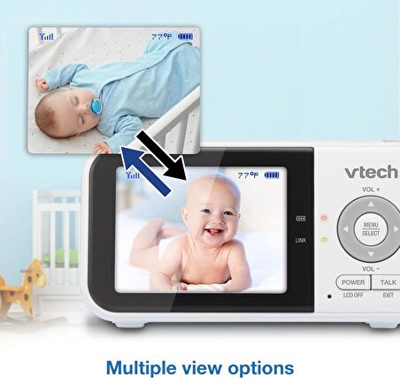 VTech VM819-2 Video Bebek Monitörü - 19 Saat Pil Ömrü - 2 Kamera