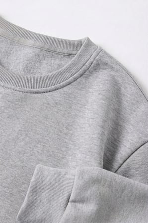 Unisex Baskılı Bisiklet Yaka Sweatshirt