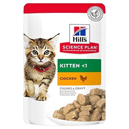 Hill's Tender Chunks Tavuklu Yavru Kedi Konserve Maması 85 Gr