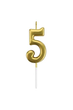 Mum Rakam Çubuklu Gold 5