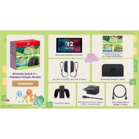 Nintendo Switch 2 Oyun Konsolu + Pokopia Resmi Distribütör Garantili