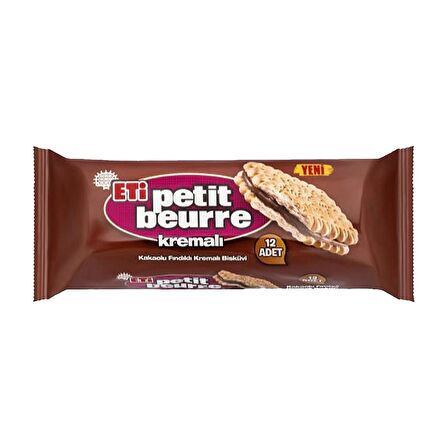 Eti Kakaolu Fındık Kremalı Petibör Bisküvi 270 gr x 6 Adet