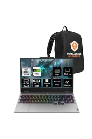 LOQ 15IRX10 i7-13700HX 8GB 4TB SSD RTX5050/8GB 100W 15.6'' FHD W11H Gaming Laptop & ÇANTA