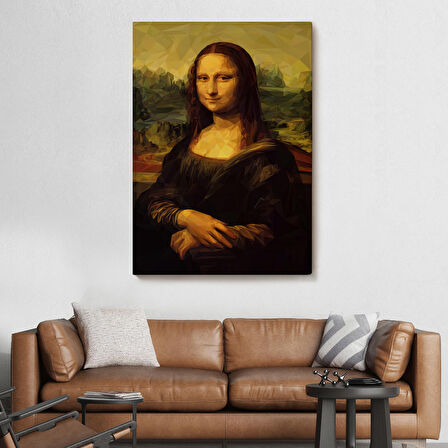 Mona Lisa Leonardo da Vinci tablosu Dekoratif Kanvas Duvar Tablosu-5955