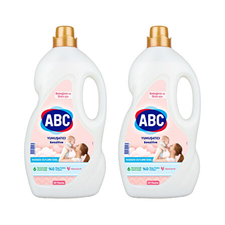ABC Yumuşatıcı 3 lt Sensitive x 2 Adet