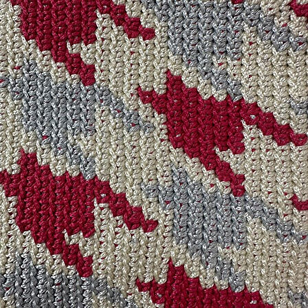 Uretti - Şennur 3131 El Örgüsü Makrome İp Wayuu Portföy Çanta - 20 x 15 cm