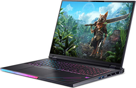 Acer Predator PH18-73 Intel Core Ultra 9 275HX 48GB 512GB Windows 11 Home 16GB RTX5080 18'' WQXGA(2560 x 1600) IPS 250HZ Taşınabilir Bilgisayar NHQVZEY001H07 + Zetta Çanta