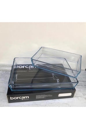 Paşabahçe premium borcam seti - 2 li dikdörtgen borcam takımı özel seri