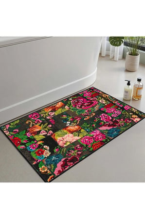 Banyo Paspası, Yumuşak Banyo Halısı, Kaymaz Dot Tabanlı, Yıkanabilir - 60x100