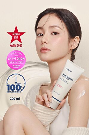Yoğun Nemlendirici/Besleyici Vücut Kremi KUNDAL Rick Soymilk Creamy Body Cream 200 ml(MellowVanilla)