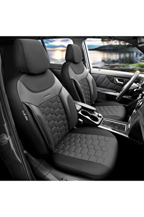 Carbon Design Universal Seat Cover Black-smoked