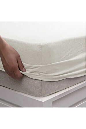 | Ranforce | Pamuklu Bej Tek / Çift Kişilik Ekonomik Lastikli Çarşaf | 8 Renk | Fıtted |