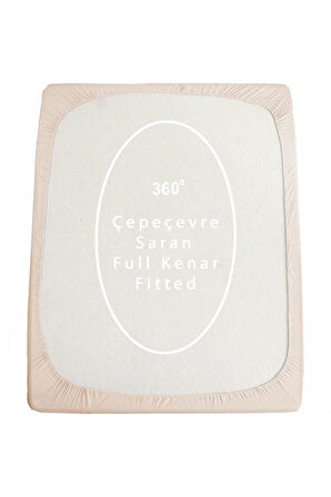 | Ranforce | Pamuklu Bej Tek / Çift Kişilik Ekonomik Lastikli Çarşaf | 8 Renk | Fıtted |