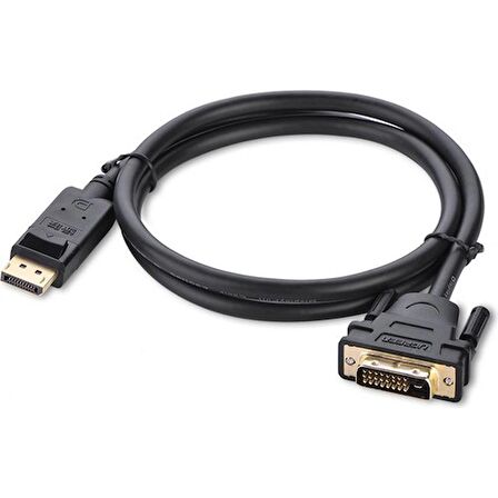 Displayport To DVI Çevirici Dönüştürücü Adaptör Kablosu 3 Metre