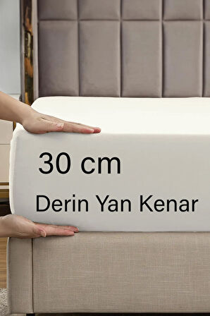 | Ranforce | Pamuklu Tek / Çift Kişilik Bej Lastikli Çarşaf | 14 Renk | Fıtted |